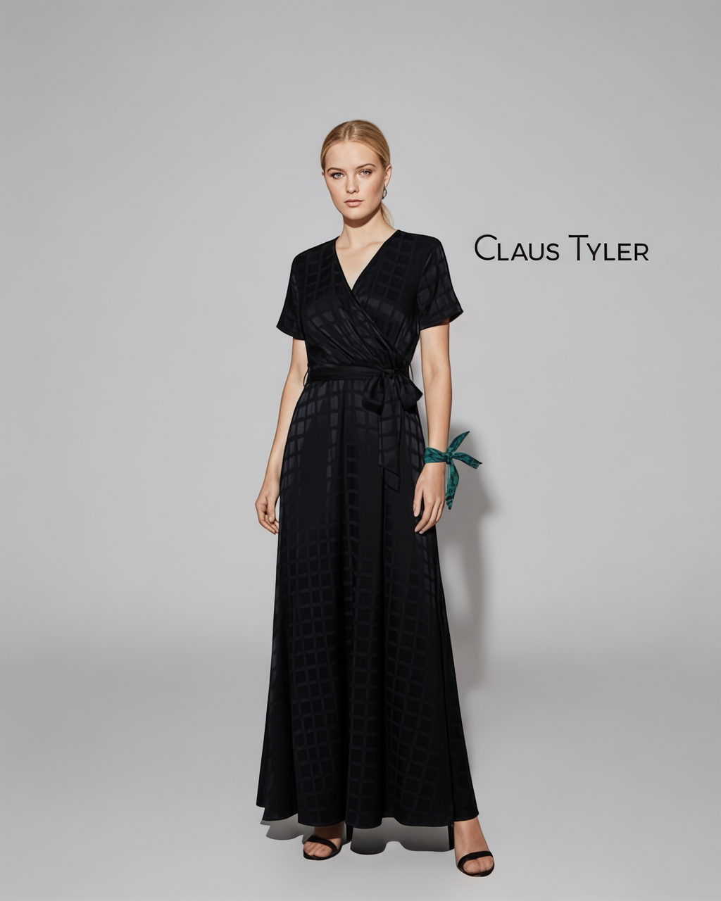 Elegante abito jacquard